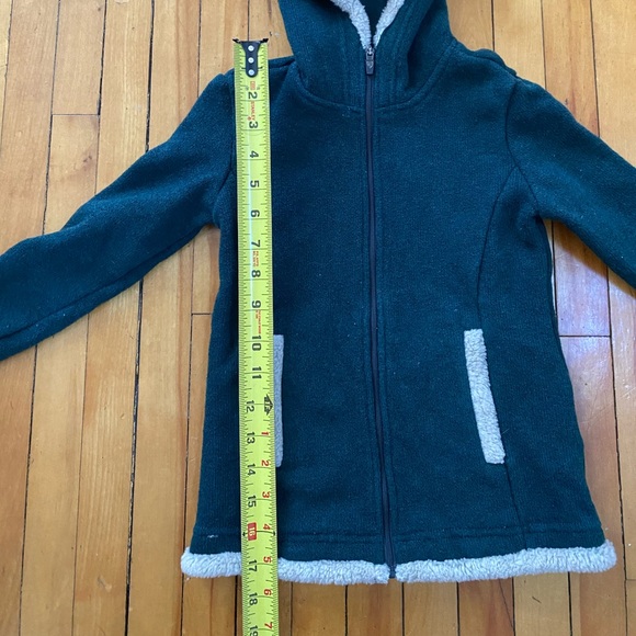 KÜHL Kids Sherpa-Lined Fleece Jacket Hoodie XS (5–6) Teal Green - Picture 11 of 12